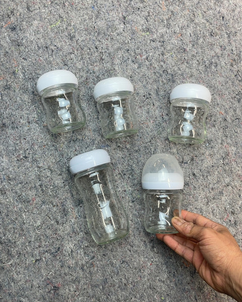 Avent Glass Baby Bottles, Set of 5