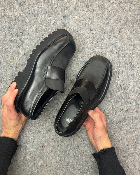 Andrea Paccini Black Loafers, Size 42.5