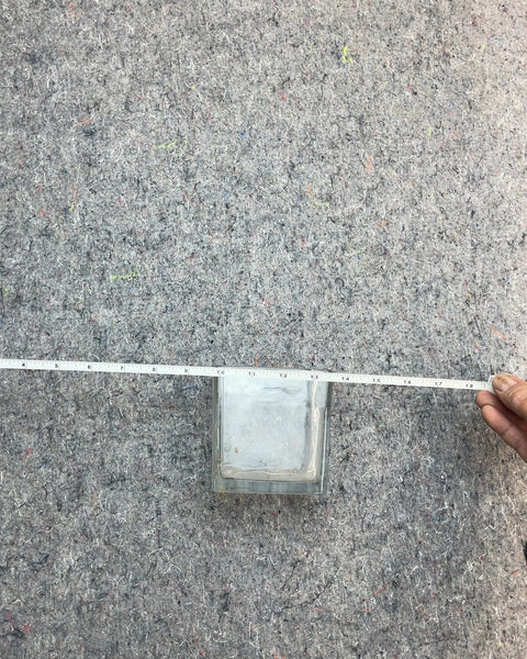 Clear Glass Cube Vase