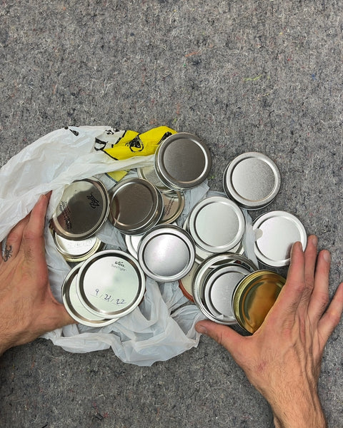 Assorted Canning Jar Lids and Rings