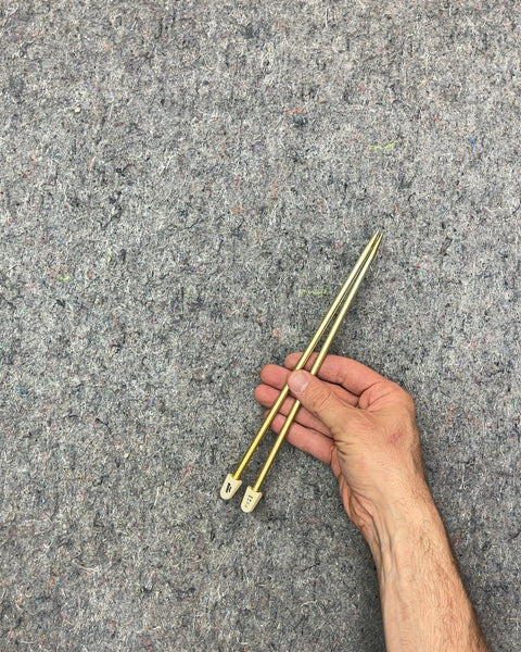 Gold Knitting Needles, Size 0.6mm