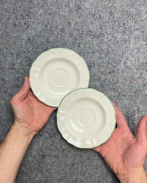 The Season Scalloped Edge Saucers