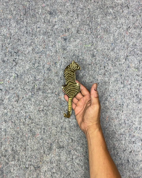 Brass Tiger Wall Hook