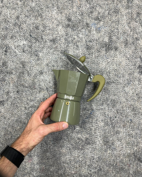 Imusa Olive Green Moka Pot