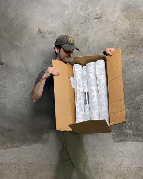 Fancy Hygge & West Gray Floral Wallpaper Rolls