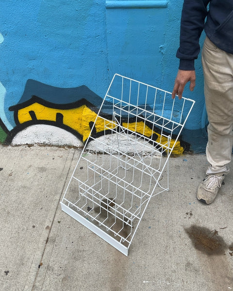 White Wire Display Rack, W18"