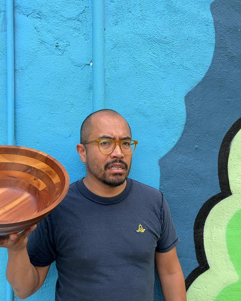 Wood Salad Bowl, W12"
