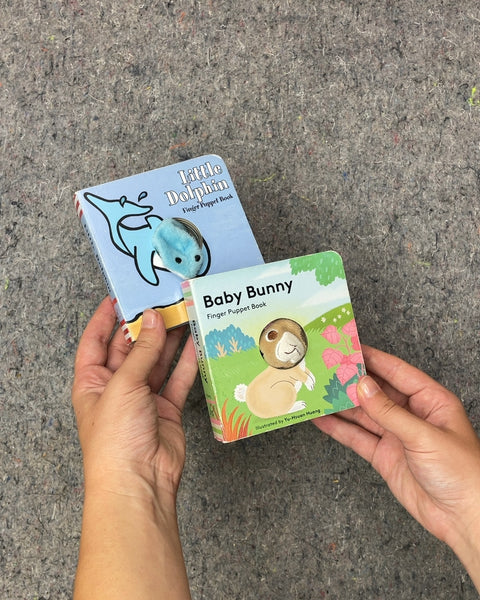 Little Dolphin and Baby Bunny Finger Puppet Books