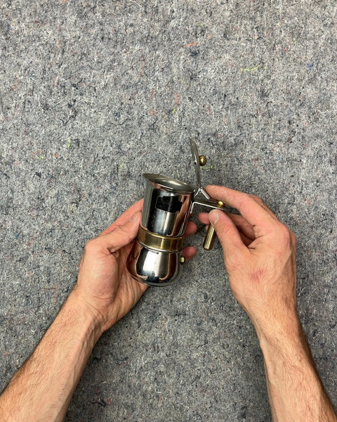 Small Vev Viganò "Vespress Oro" Moka Pot