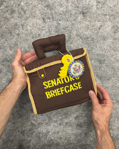 Plush Senator's Briefcase Pretend Play Toy Set