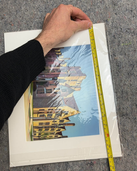 Architectural Building Print, 11x14"
