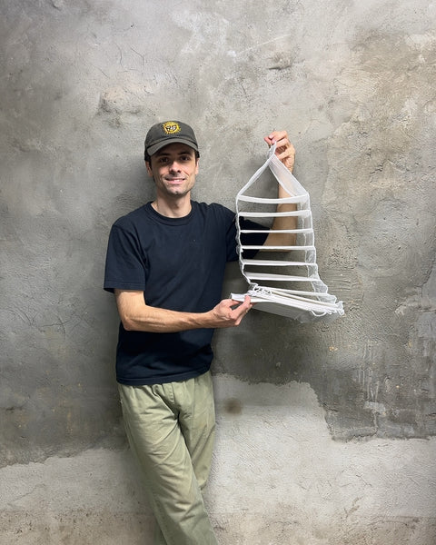 Hanging Closet Organizer With Many Many Tiers