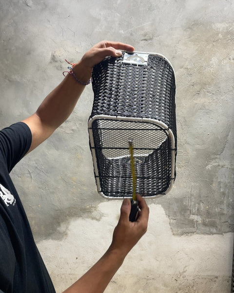 Big Woven Bike Basket, 15x8x10"