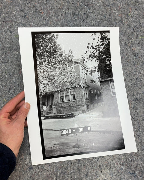 Pretty Black and White House Photo Print, 11x14"