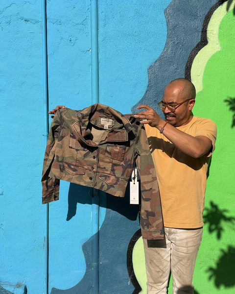 Brand New Marrakech Cropped Camo Jacket From Anthropologie, Size S