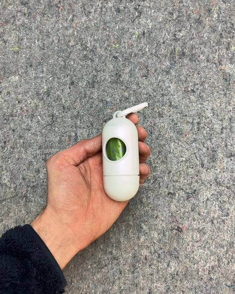 White Pet Waste Bag Dispenser