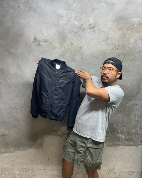 Vans Off The Wall Black Bomber Jacket, Sz XS/S