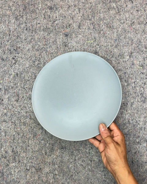 Another Blue-Grey Dinner Plate, 10"