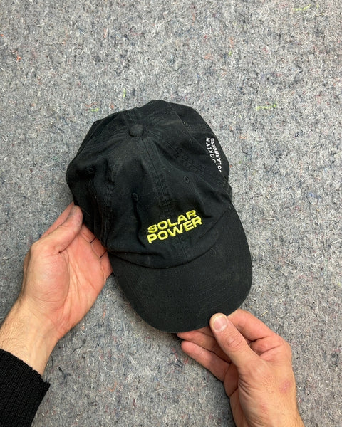 Black Solar Power Baseball Cap