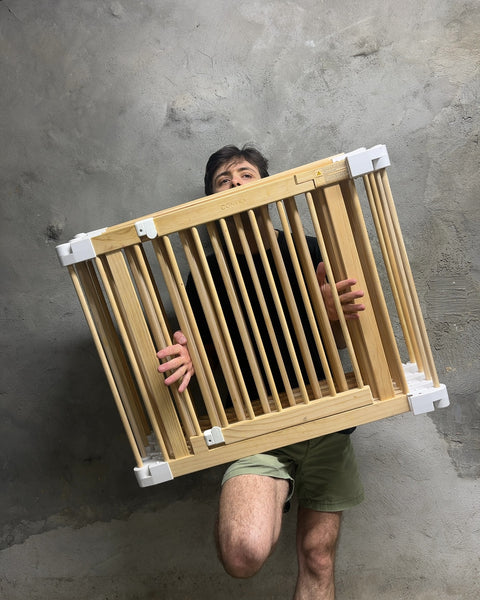 Conkka Wooden Baby Playpen, 8 Panels