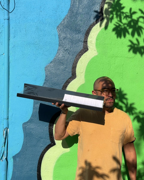 Black Wall Shelf, L24"