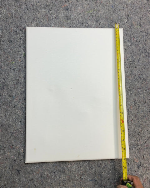 Unwrapped Blank White Stretched Canvas, 12x16"