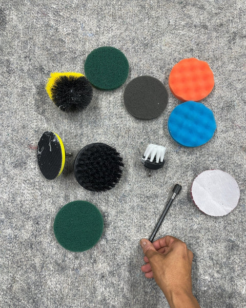 Drill Brush and Sponge Cleaning Kit