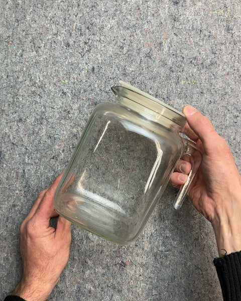 Glass Pitcher with Lid