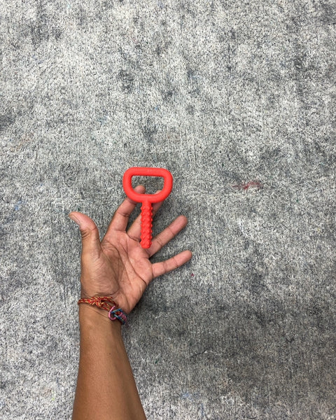 Red Silicone Baby Teether