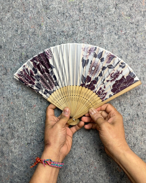 Floral Folding Fan