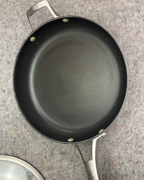 Calphalon Nonstick Sauté Pan with Lid, 12" Some Light Scratches