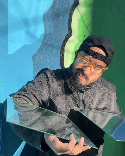 Two Frameless Mirrors, 12x12"