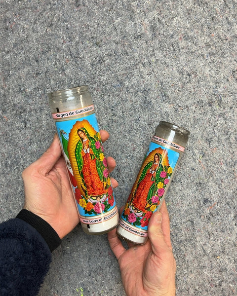 Our Lady of Guadalupe Prayer Candles, Set of 2