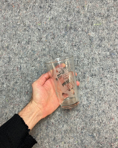 Etched R2-D2 Glass Cup