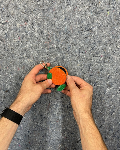 Orange Fruit Keychain Coin Purse