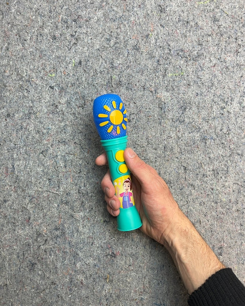 Kids Blue and Green Toy Microphone