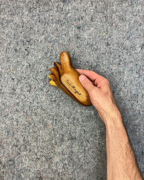 Wooden Foot Shaped Trinket Dish