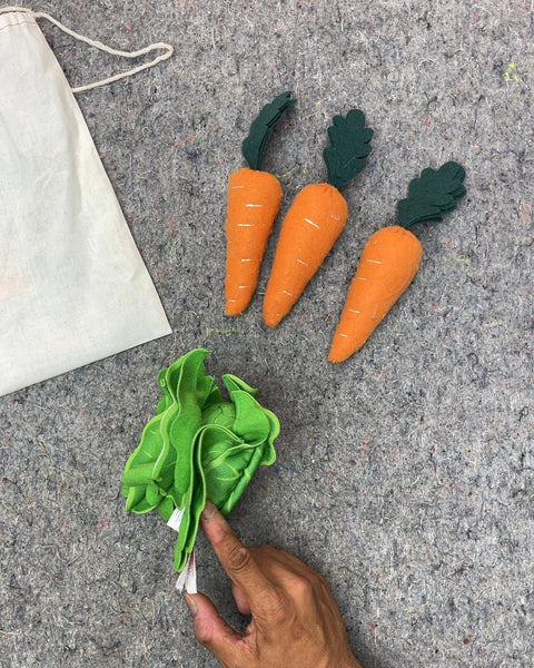 Felt Lettuces & Carrots