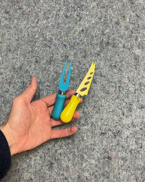 Cheese Knife and Fork Set