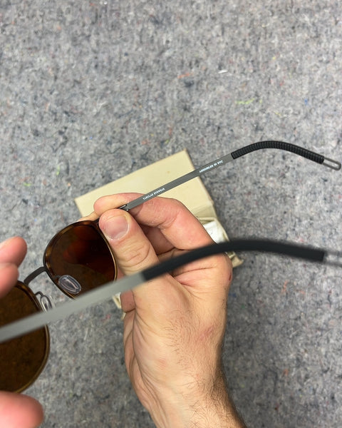 Tokyo Sunglasses in Caramel Brown by Tabulae Eyewear