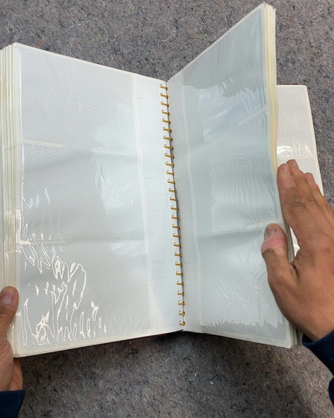 Red Photo Album with Gold Trim