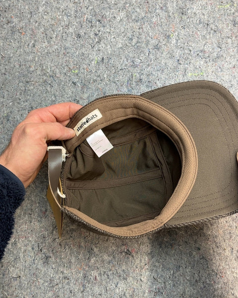 Storied Hats Brown & Tan Wool 5-Panel Cap, Average Size