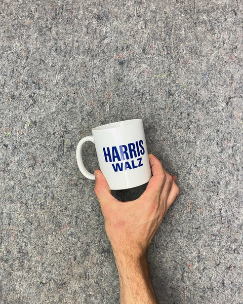 Harris Walz White Ceramic Mug