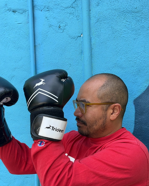 Trideer Black Boxing Gloves, 12 oz