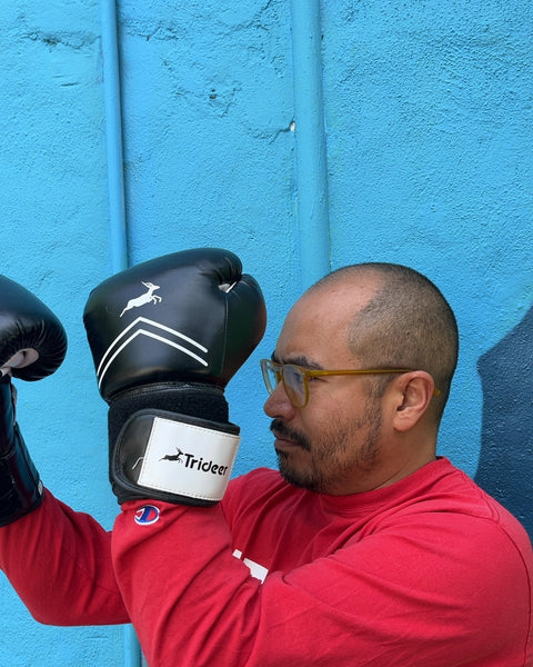 Trideer Black Boxing Gloves, 12 oz