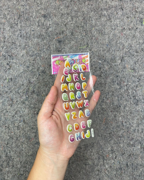 Colorful Alphabet Letter Stickers
