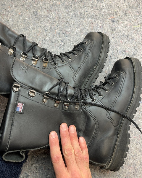 Danner Fort Lewis Black Leather Women Boots, Size US 7W or EU 40