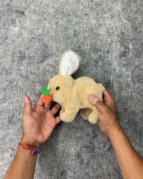 Robotic Plush Bunny with Carrot Toy