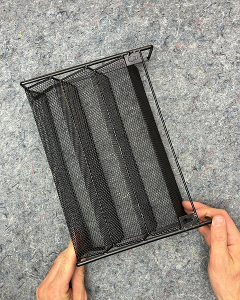 Black Mesh Desk Or Spices Organizer, 11.5x8"