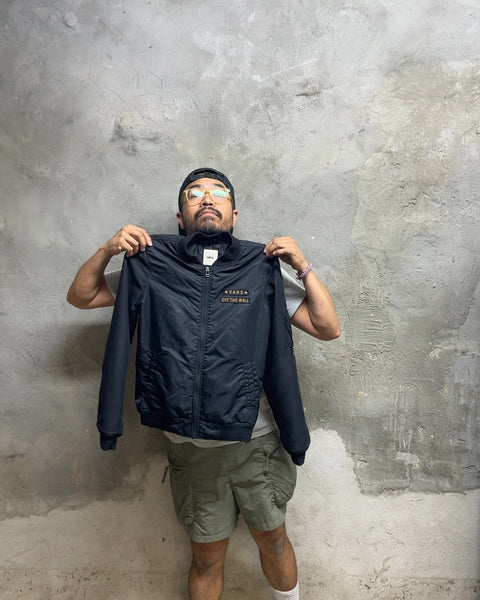 Vans Off The Wall Black Bomber Jacket, Sz XS/S